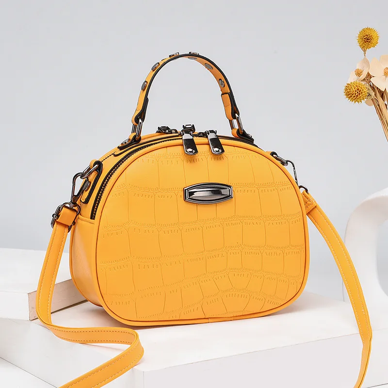 

Women's Bag Female Bag Trends 2020 New Trend Designer Brand Handbags All-match Crocodile Pattern Shoulder Messenger Bag Circular