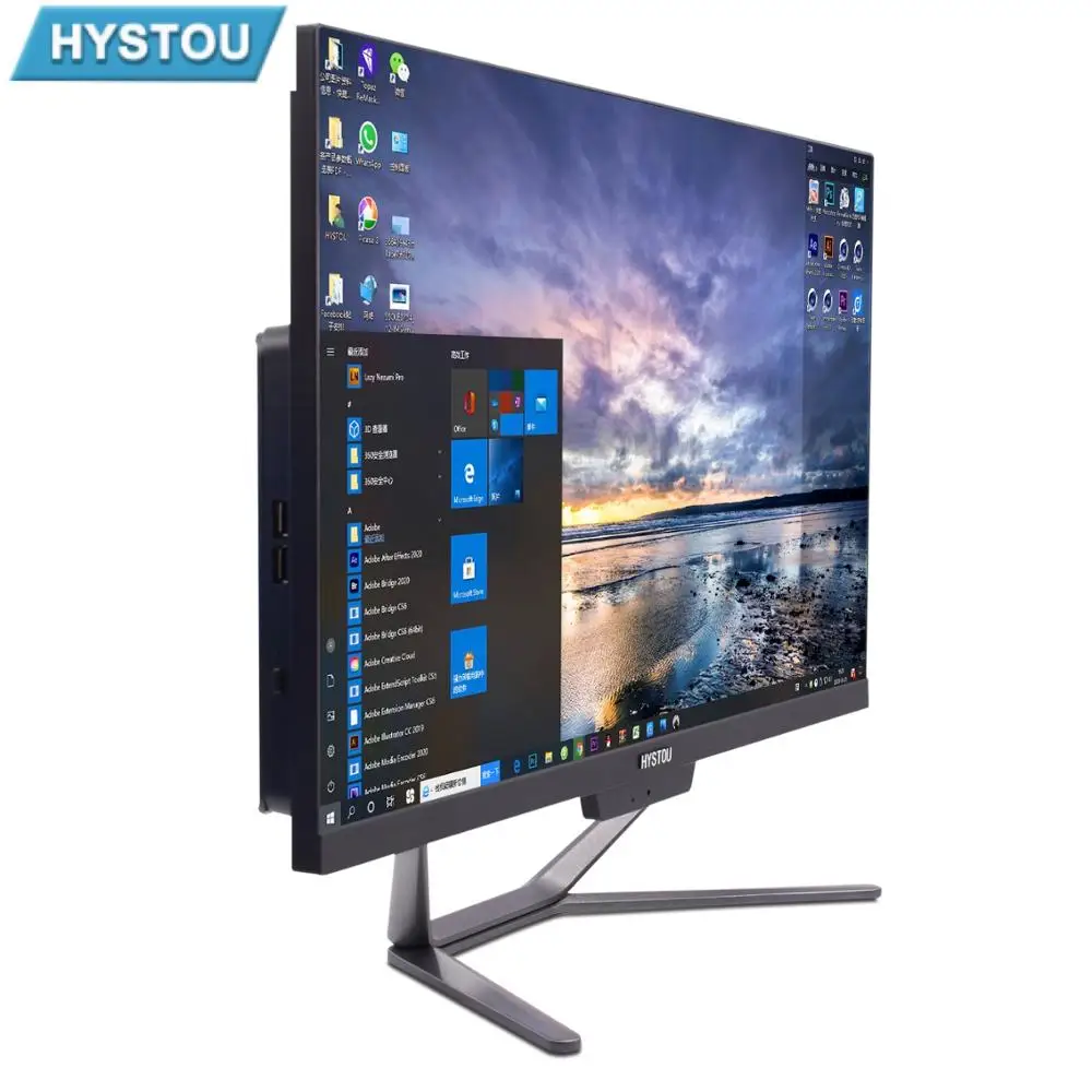 

Hystou All In One PC 21.5" 23.8" Desktop Computer With Intel core i5 8250u i5 7300HQ i7 8565u i7 10510u all in on Processors AIO