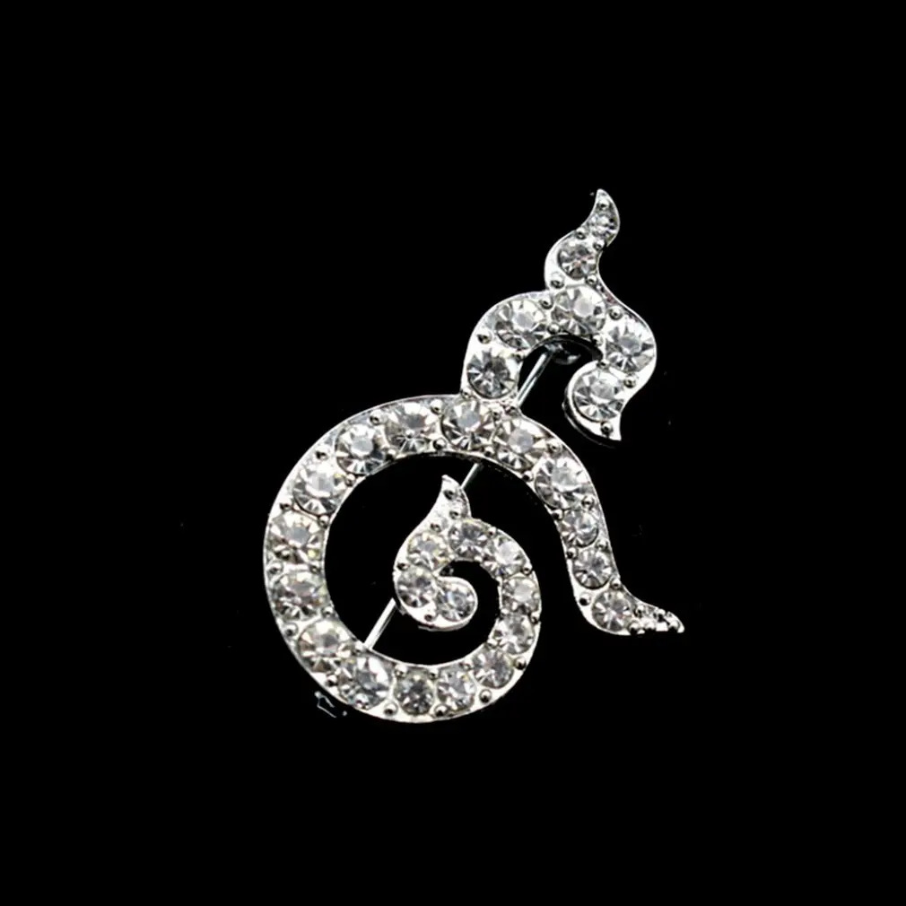 Thailand King Bhumibol Memory Ribbon Brooches Breast Cancer Awareness Rhinestone Pin Garment Brooch Pins Gift DIY Jewelry |