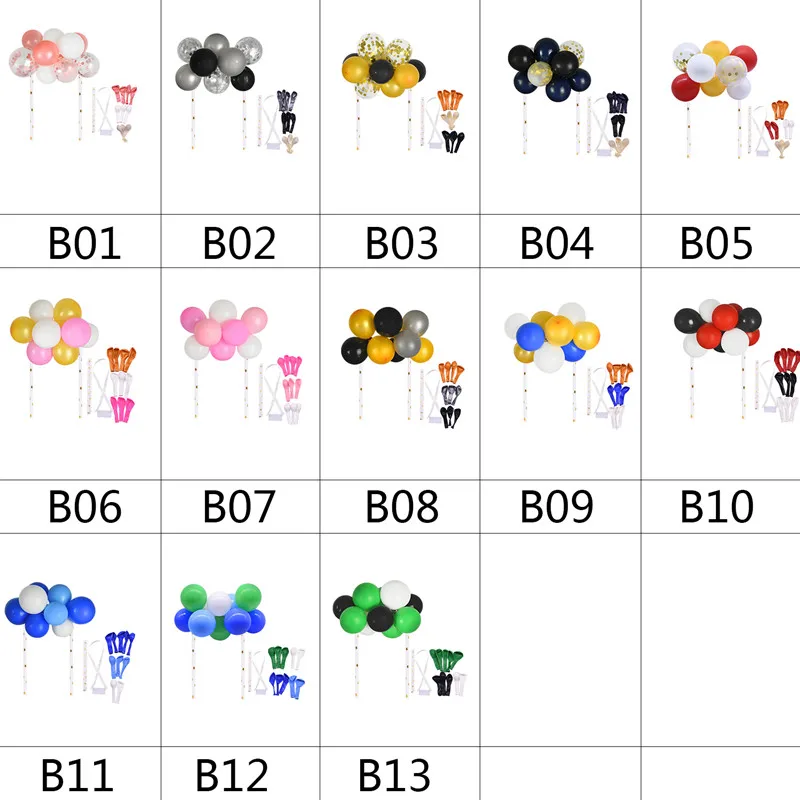 1 комплект 5-дюймовый цветной воздушный шар облаки торт Topper детская игрушка