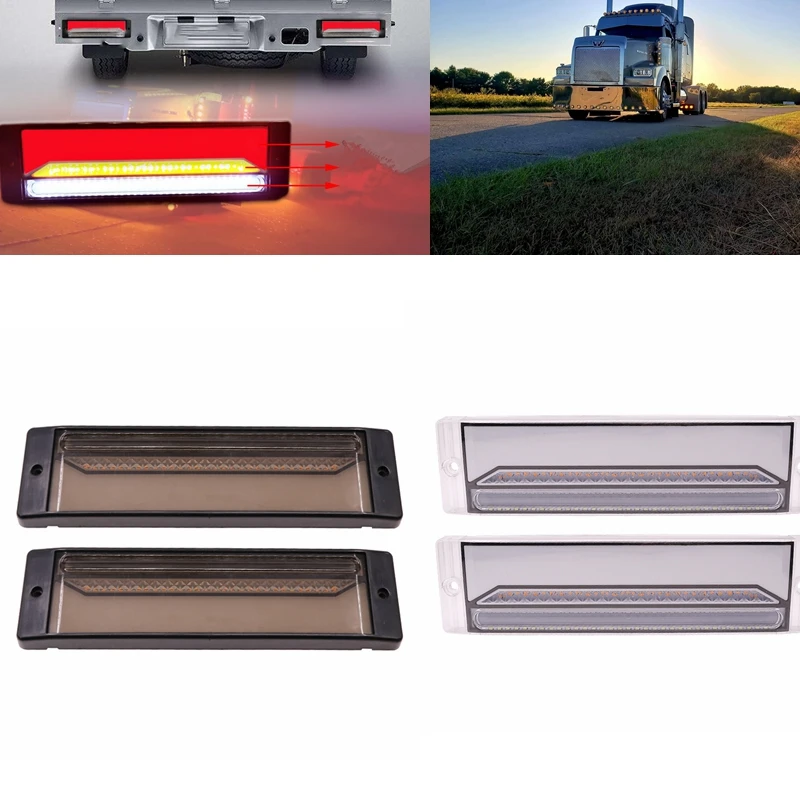 2 шт. водонепроницаемый светодиодный тормозной светильник для прицепа грузовика