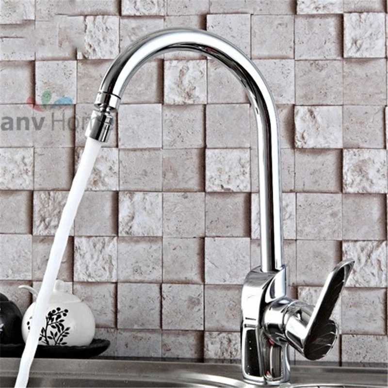 Ванная комната 360 градусов Поворотный Латунь экономии воды кран распылитель