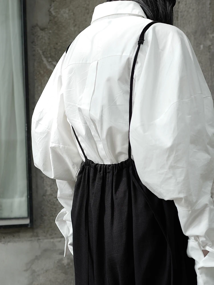 Yamamoto Wind nine-cent комбинезон для женщин из темной серии подтяжки складные свободные