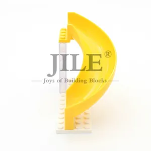 Moc слайд игровая площадка 6x12x8 изогнутый 180 градусов 11267 DIY строительные блоки кирпичи совместимы с сборками город улица вид игрушки