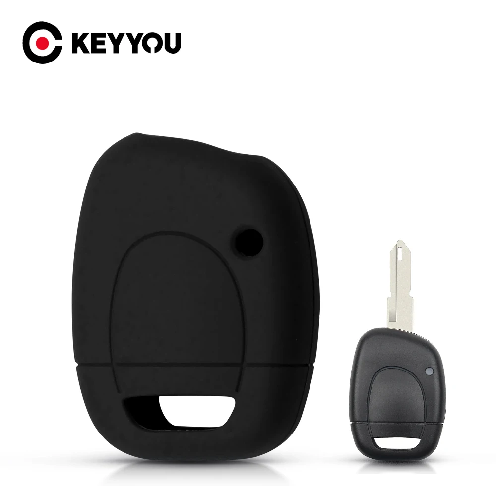 

Силиконовый чехол KEYYOU для ключа с дистанционным управлением, чехол с 1 кнопкой для Renault Clio Kangoo Master Teddy, чехол для ключа без ключа, защитный чех...