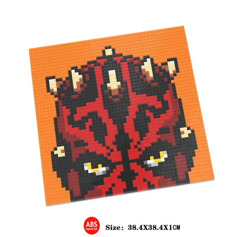 

Moc Pixel Art Mosaic Painting Set DIY Building Block Darth Sith Lord Figure Pixel Painting World Masterpiece Kid Decorative Gift