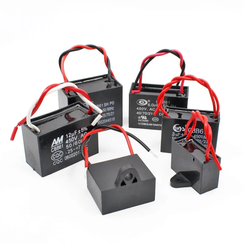 Конденсаторы CBB61 0 5/1/2/4/6/10/15uF 450V 5% AC CBB конденсатор с металлизированной