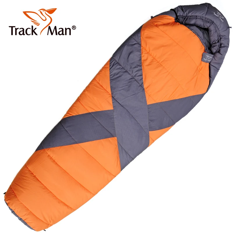

Trackman Camping Sleeping Bag Adult Tents Cotton Filler Envelope Outdoor Warm Spring Autumn Hiking Bags 215*80CM TM3301