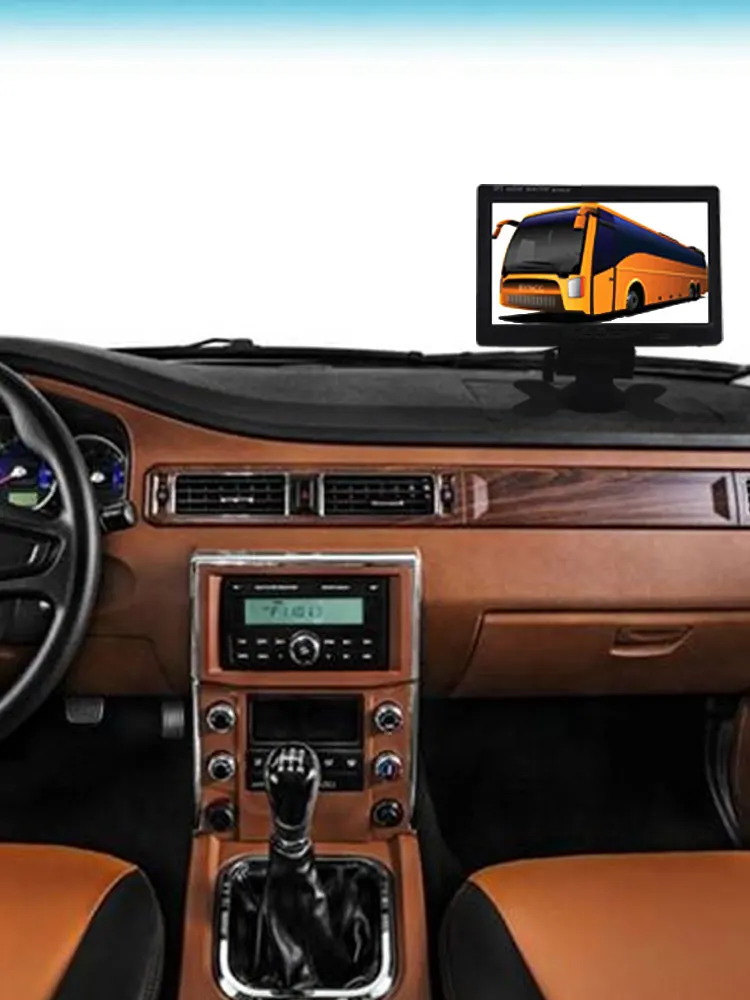 

7'' HD Car Monitor rear view camera Aviation head Waterproof or with camera Excavator Harvester truck 12-24V Reverse iamge