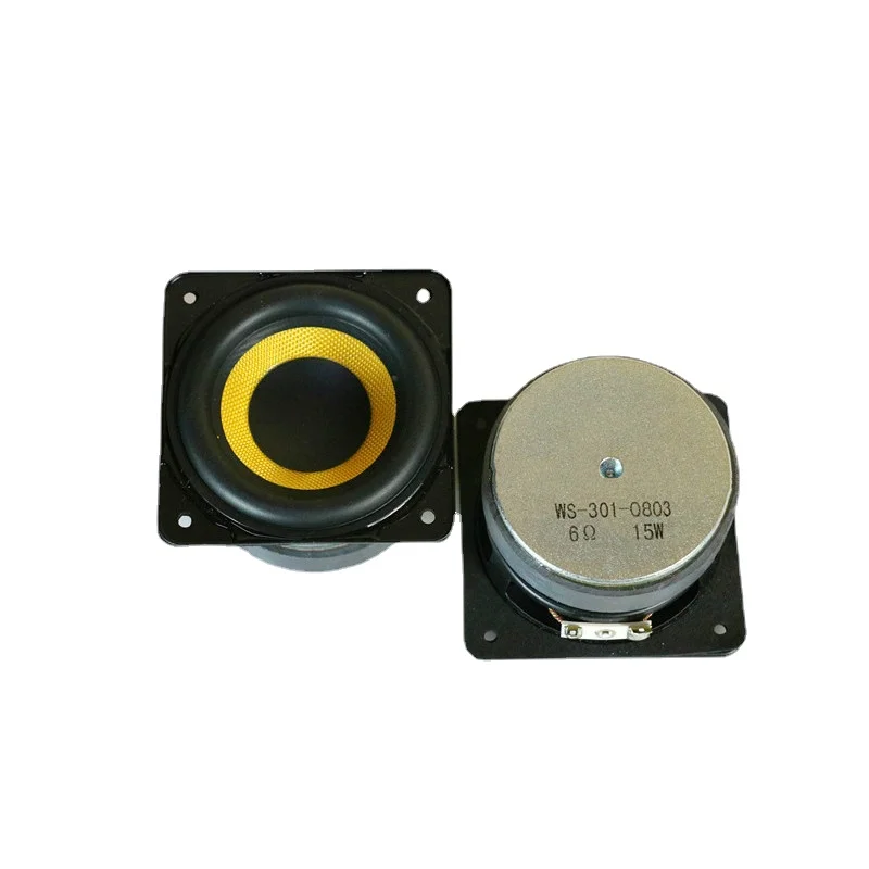 SOTAMIA 2 шт. 3 дюймовый сабвуфер Средний низкочастотный динамик 6 Ом 15 Вт бас громкий