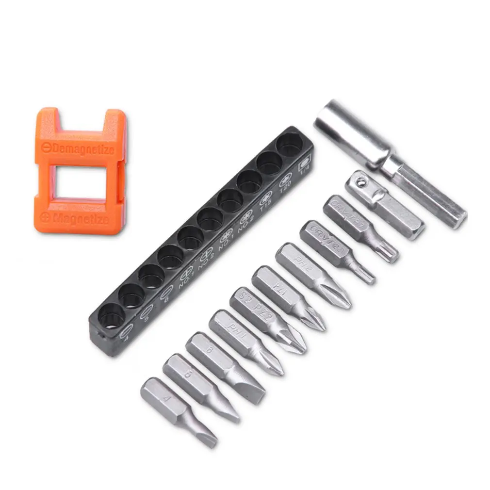 10Pcs Electric Drill Screwdriver Bit Universal Snake Flexible Hose Cardan Shaft Connection Soft Extension Rod Magnetizer | Инструменты