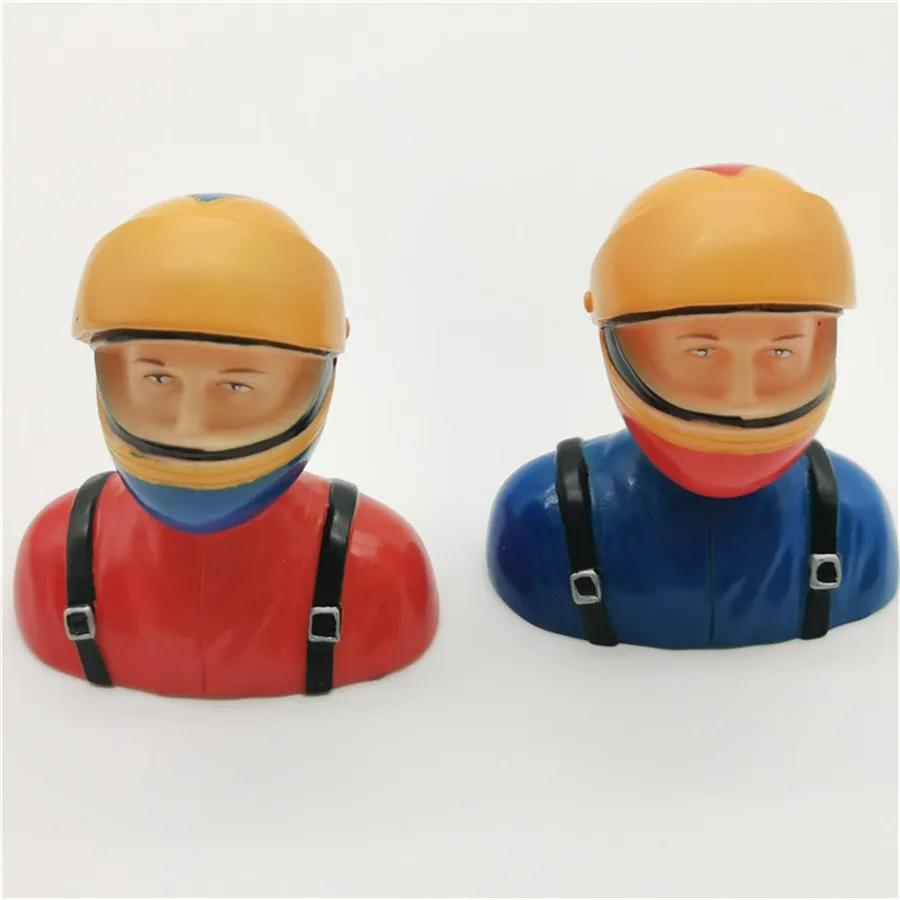 

1 Pc 1/6 Scale Pilots Figures With Helmet Toy Model For RC Plane Accessories Hobby Color Red Blue