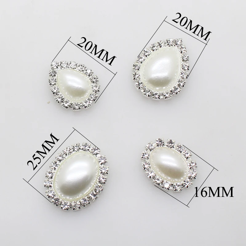 SKYE CIEL 10Pcs Multiple sizes Diy crystal white pearl wedding jewelry accessories 100% scratch-free rhinestone crafts exquisite | Украшения