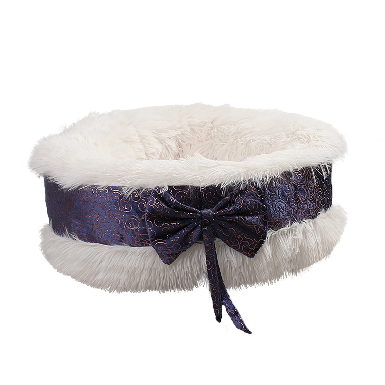 Кружевная кружевная кровать для домашних животных собак кошек круглая принцессы