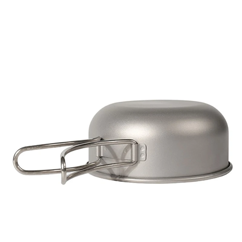 

300ml Titanium Noodle Bowl Kitchen Cookware Soup Bowl Sauce Relish Rice Bowls with Handle Collapsible Bowl