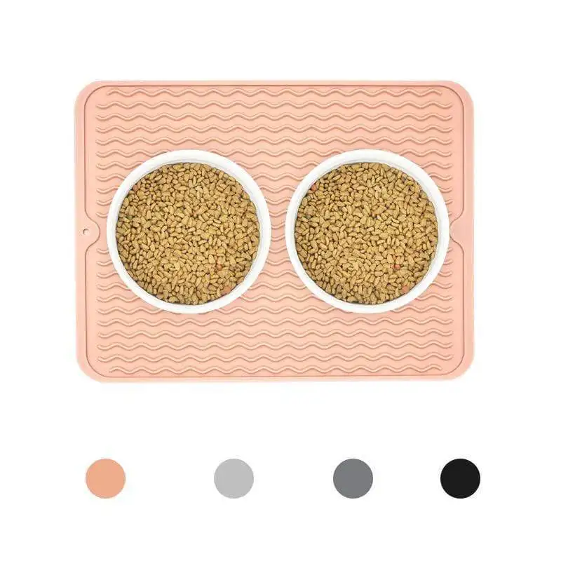

Square Pet Mat For Pet Food Pad Dog Cat Feeding Mat Simple Solid Color Pet Placemat Pet Bowl Pad Silicone non-slip placemat