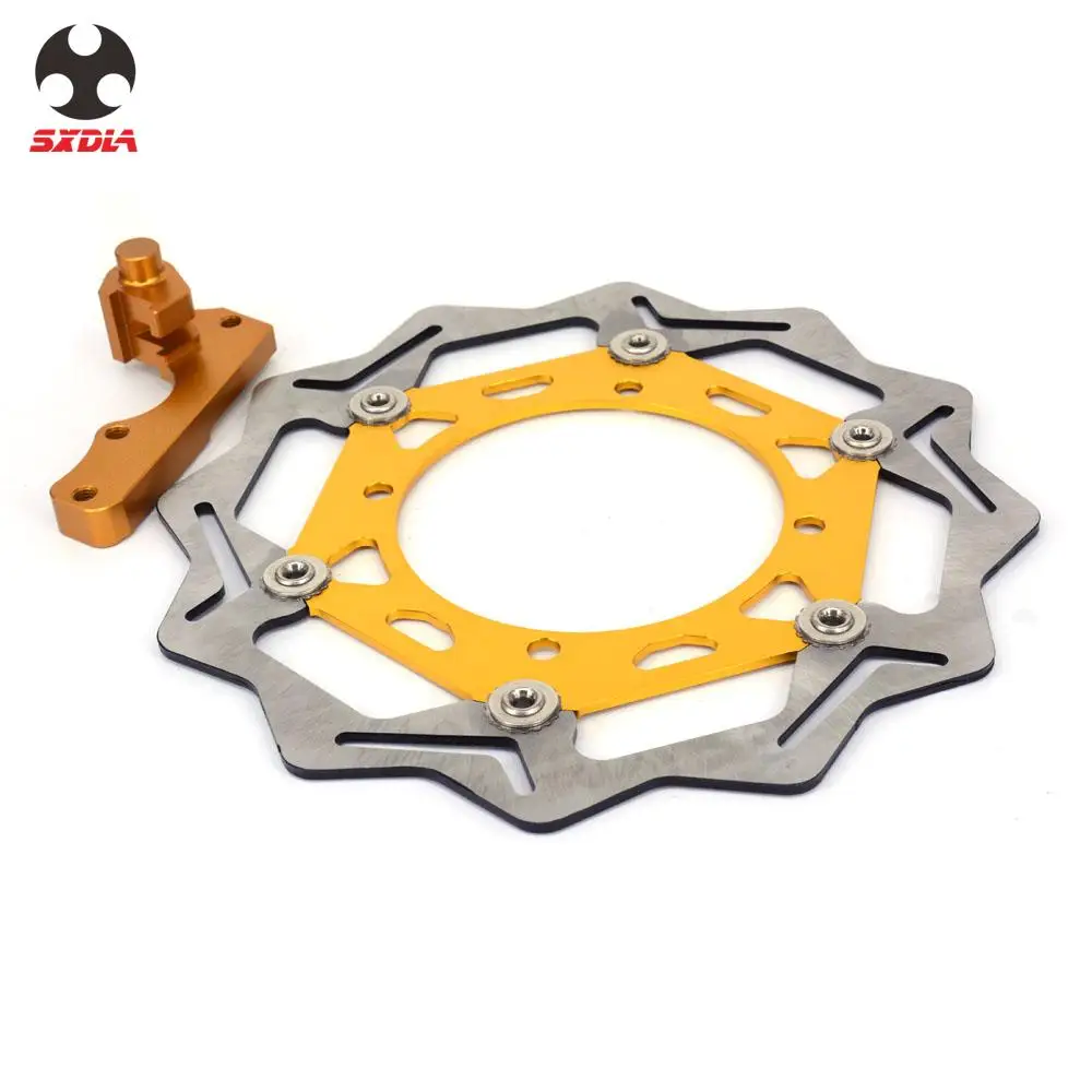 Мотоцикл 270 мм плавающие тормозные диски ротор с кронштейном для SUZUKI RMZ250 2007 2015 RMZ450