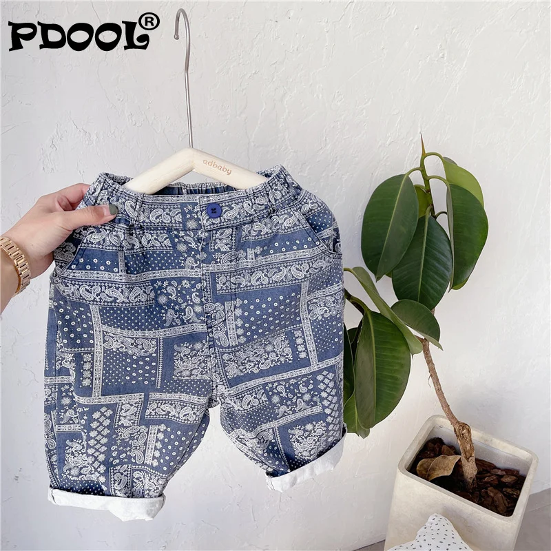 

2021 Spring New Baby Girls Retro Loose Harem Pants Children Cotton Casual Trousers Cute Kids Clothes