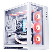 lianli o11 der8auer full white computer case gaming pc chassis for atx itx mainboard support atx sfx power 240360mm radiator