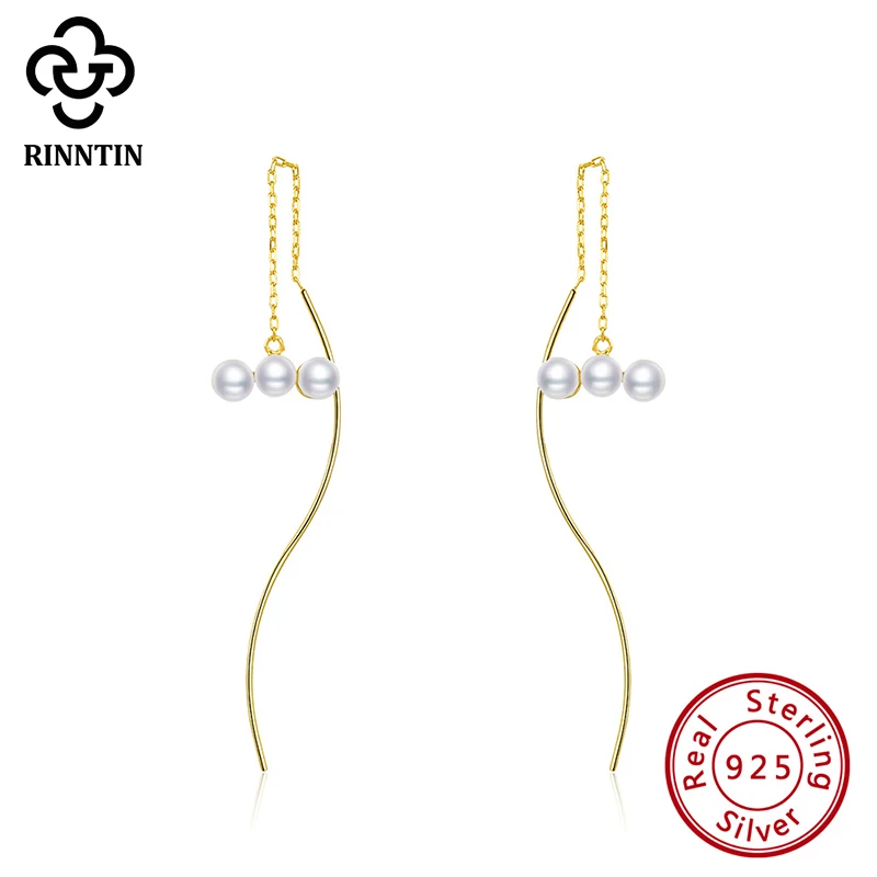 Серьги-капельки из стерлингового серебра 925 пробы с жемчугом в виде раковины