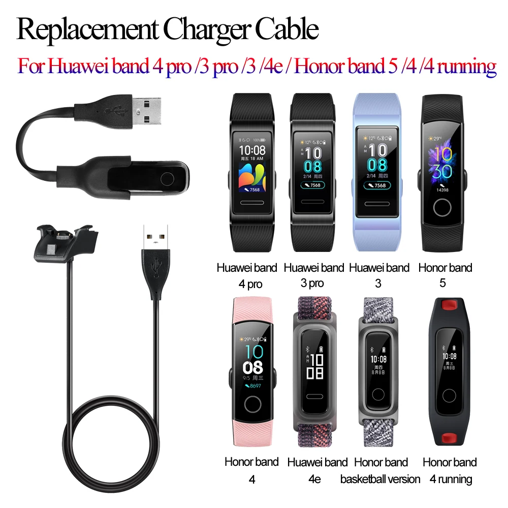 Док-станция для Huawei Honor Band 5 4 3 умный Браслет USB Магнитный зарядный кабель 2 pro 4e |