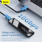 Корпус SSD Baseus NVME M2, корпус M.2 для USB Type C 3,1, жесткий диск SSD для PCIE Gen2 NVME NGFF, порт MB KEY