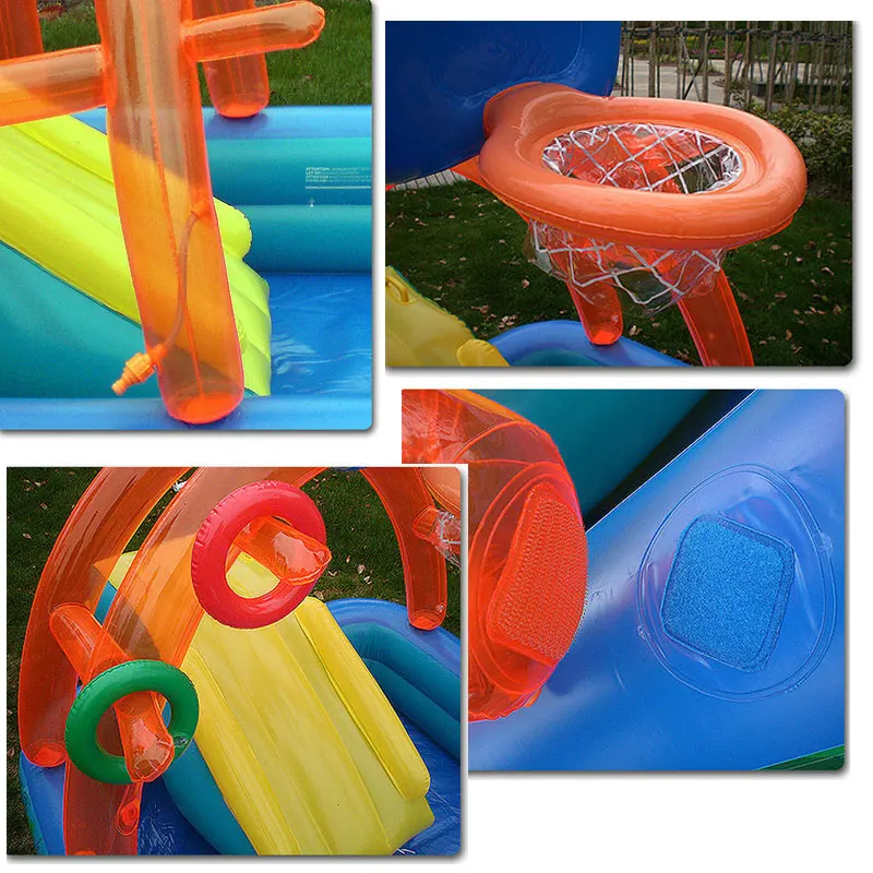 Новинка детская водная горка забавные водные горки для газона надувные бассейны