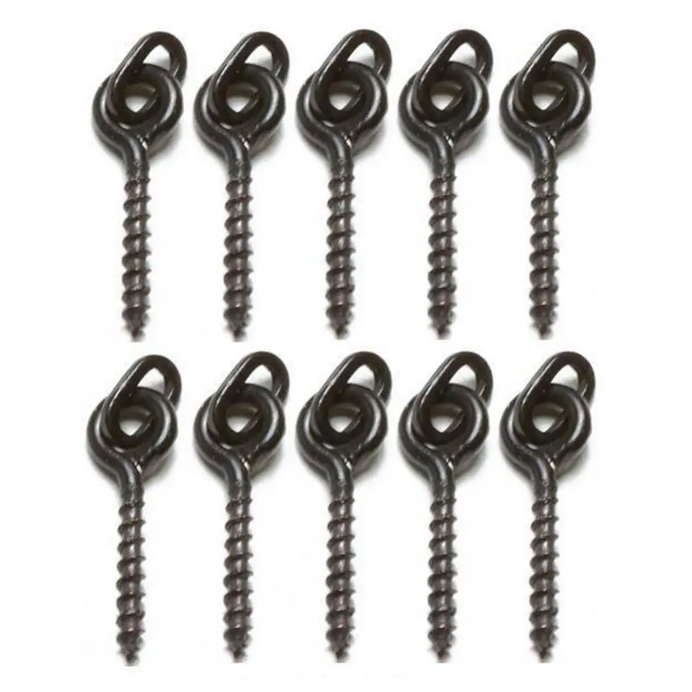 

80%HOT 12mm Oval Loop Bait Metal Screws for Carp Fishing Tackle Pop Up Rigs Tools