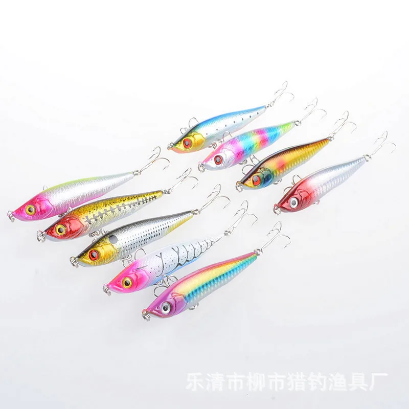 1Piece 95mm 21g Fishing Bait Sinking Bionic Squid Pencil Lure For Isca Artificial With 2 Hooks Pesca Tackle | Спорт и развлечения