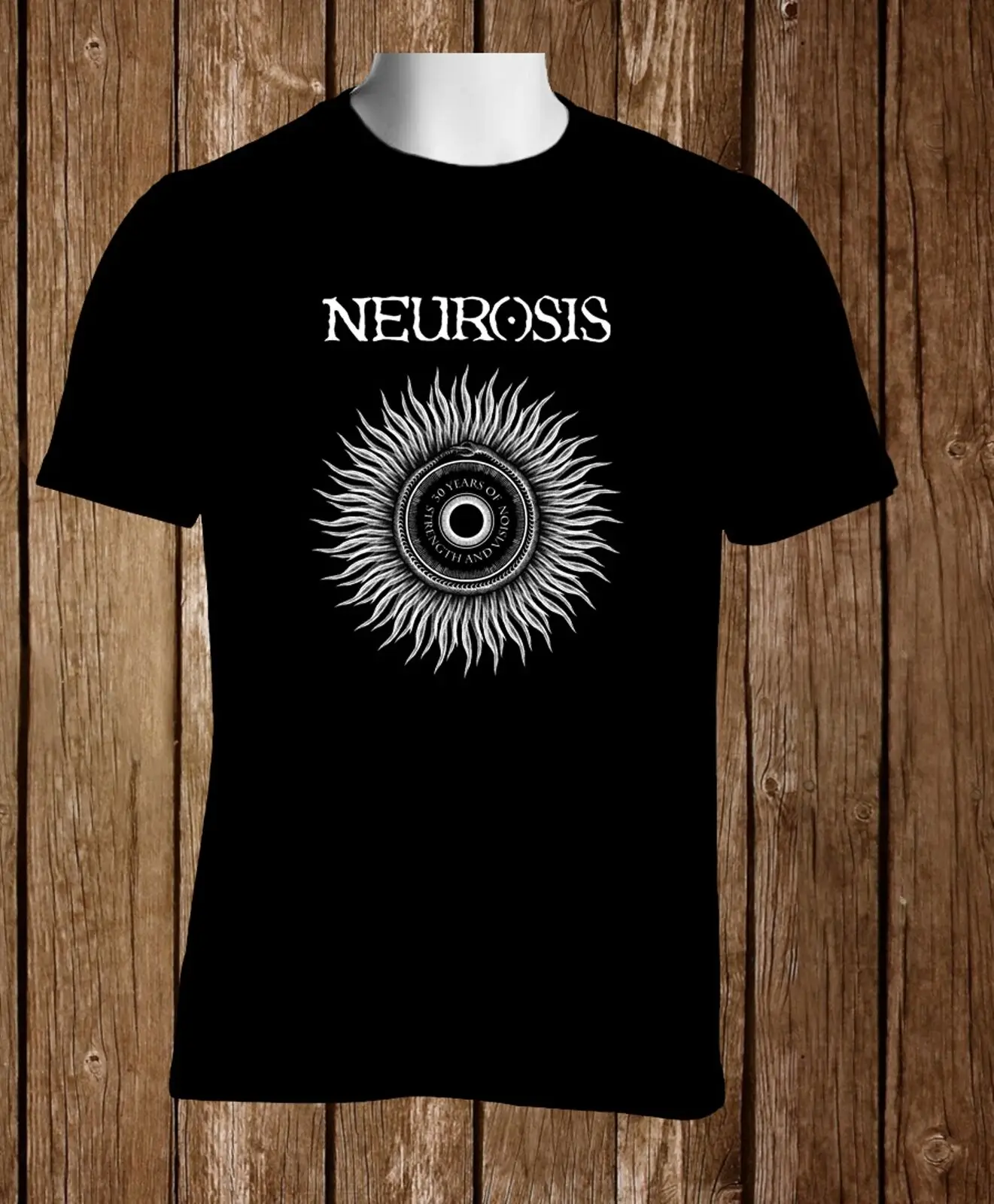 30 лет неврозов металлическая лента Черная Футболка мужская Размер S до 3Xl уличная