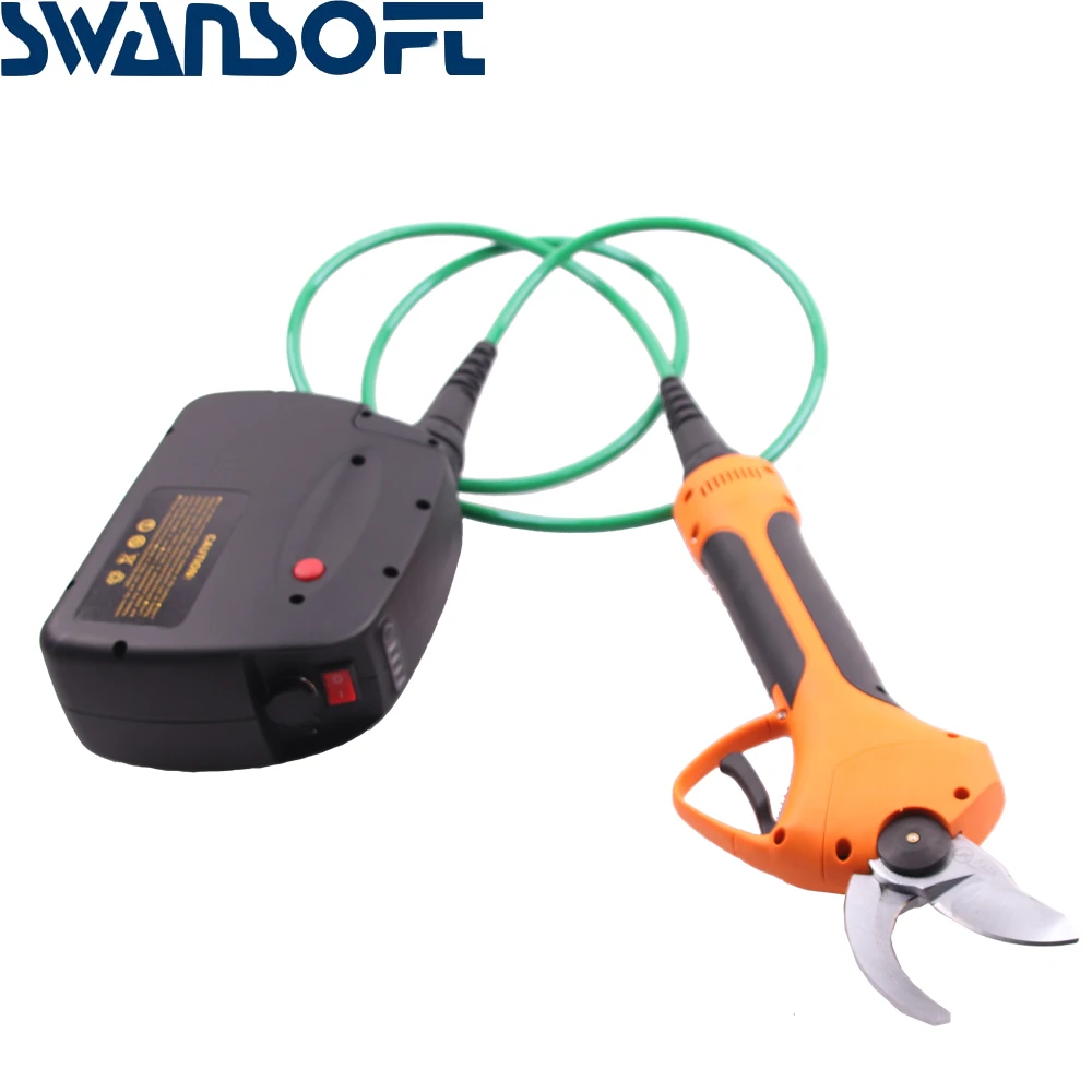 

SWANSOFT High quality Electric Pruning Shears Cordless Secateur Rechargeable Pruning Scissors Pruners Garden Cutting Tools