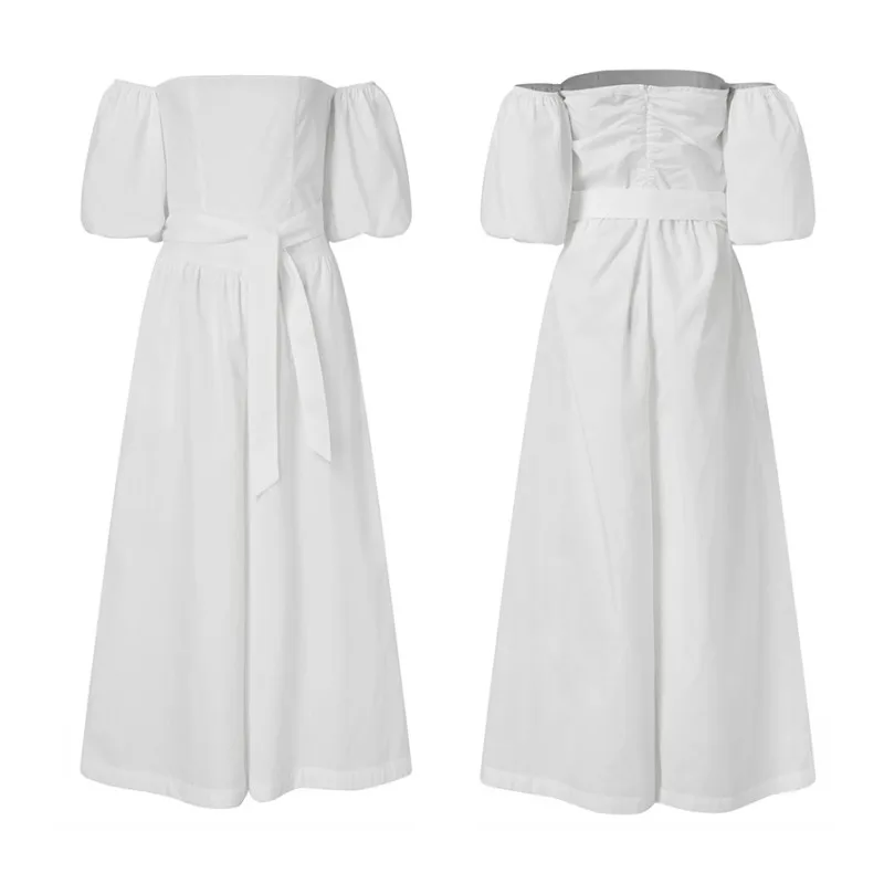 Комбинезон ZANZEA женский с пышными рукавами стильный летний ромпер поясом и