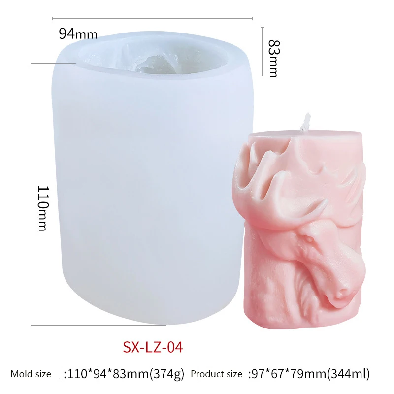 

Silicone Geometri Animal Candle Mold Candles Soap Making Clay Crafts Diy Mould