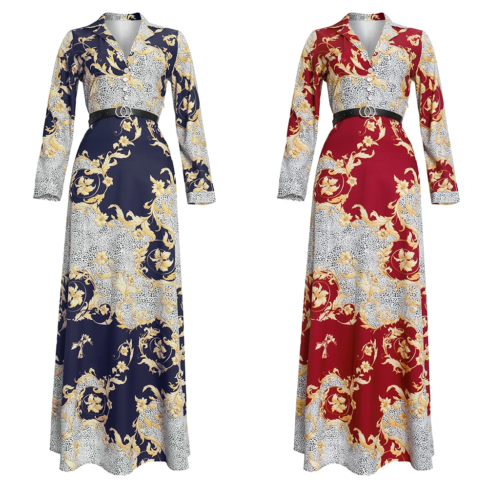 

Women Dresses Summer 2021 African Print Maxi Dress Kaftan Dubai Abaya Ankara Dashiki Party Gowns Ladies Clothing Outfit Robes