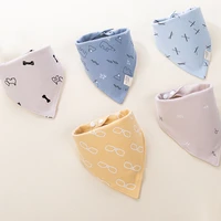 5 pcslot baby bibs bandana cotton burp cloths newborn infant toddler girl boy wipes bib scarf colorful saliva fashion patterns