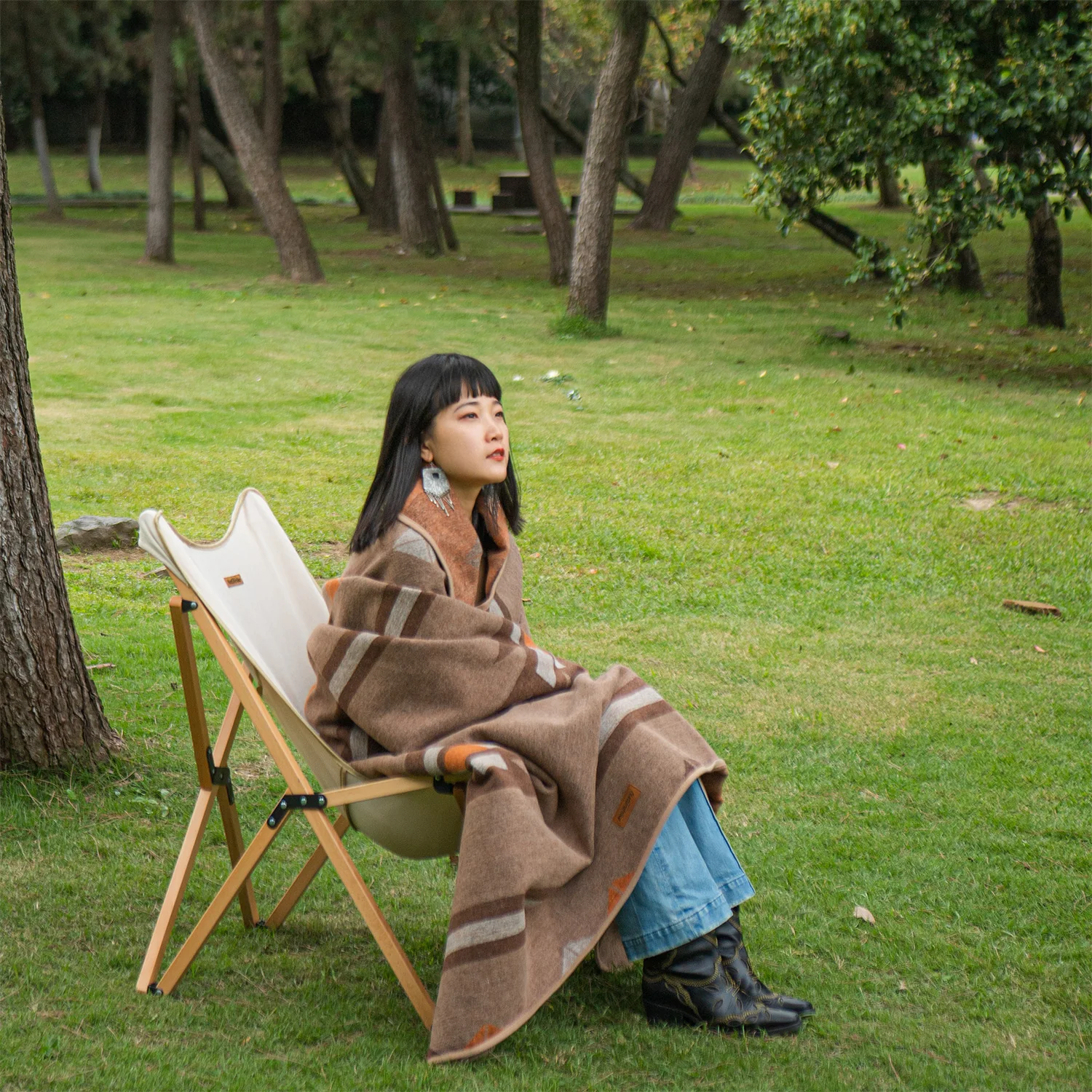 Многофункциональное зимнее шерстяное одеяло Naturehike утолщенная мягкая шаль