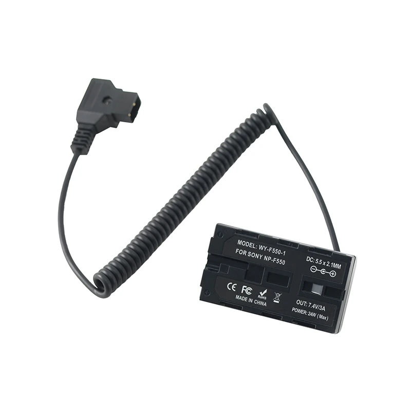 Power Adapter Cable for D-Tap Connector to NP-F Dummy Battery Sony NP F550 F570 F770 F970 | Электроника