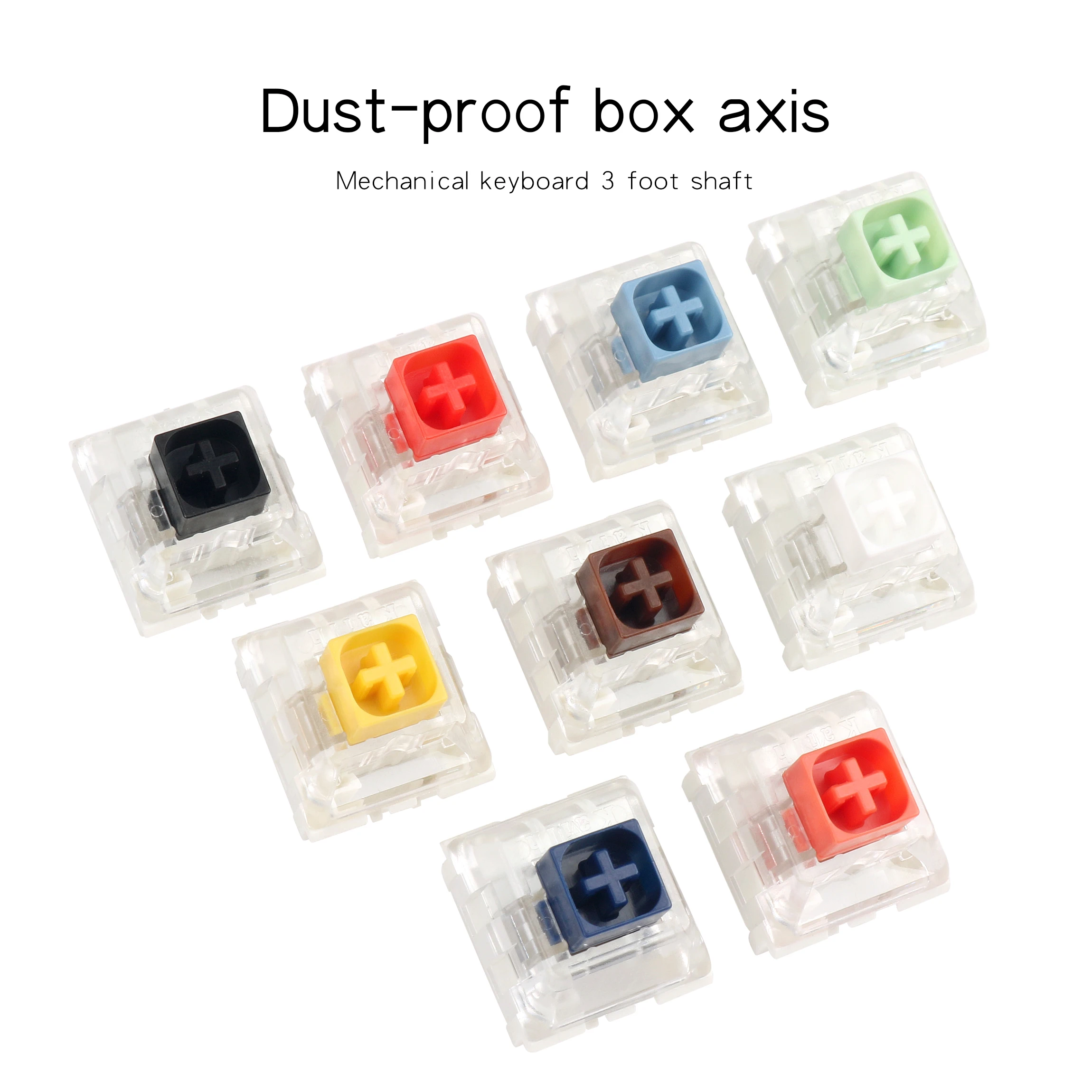 Переключатель Kailh Box черный красный коричневый белый RGB SMD пылезащитный