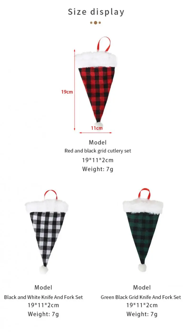 Christmas Tableware Bagging Cloth Santa Claus Cute Kitchen Cutlery Xams Party Decoration 2022 | Дом и сад