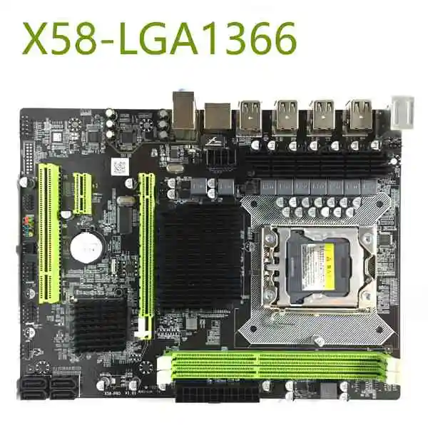 HOT-X58 материнская плата Lga 1366 Ddr3 Ecc/Reg поддержка памяти для сервера Xeon X5550 X5675 X5680 X5690 E5520 E5540