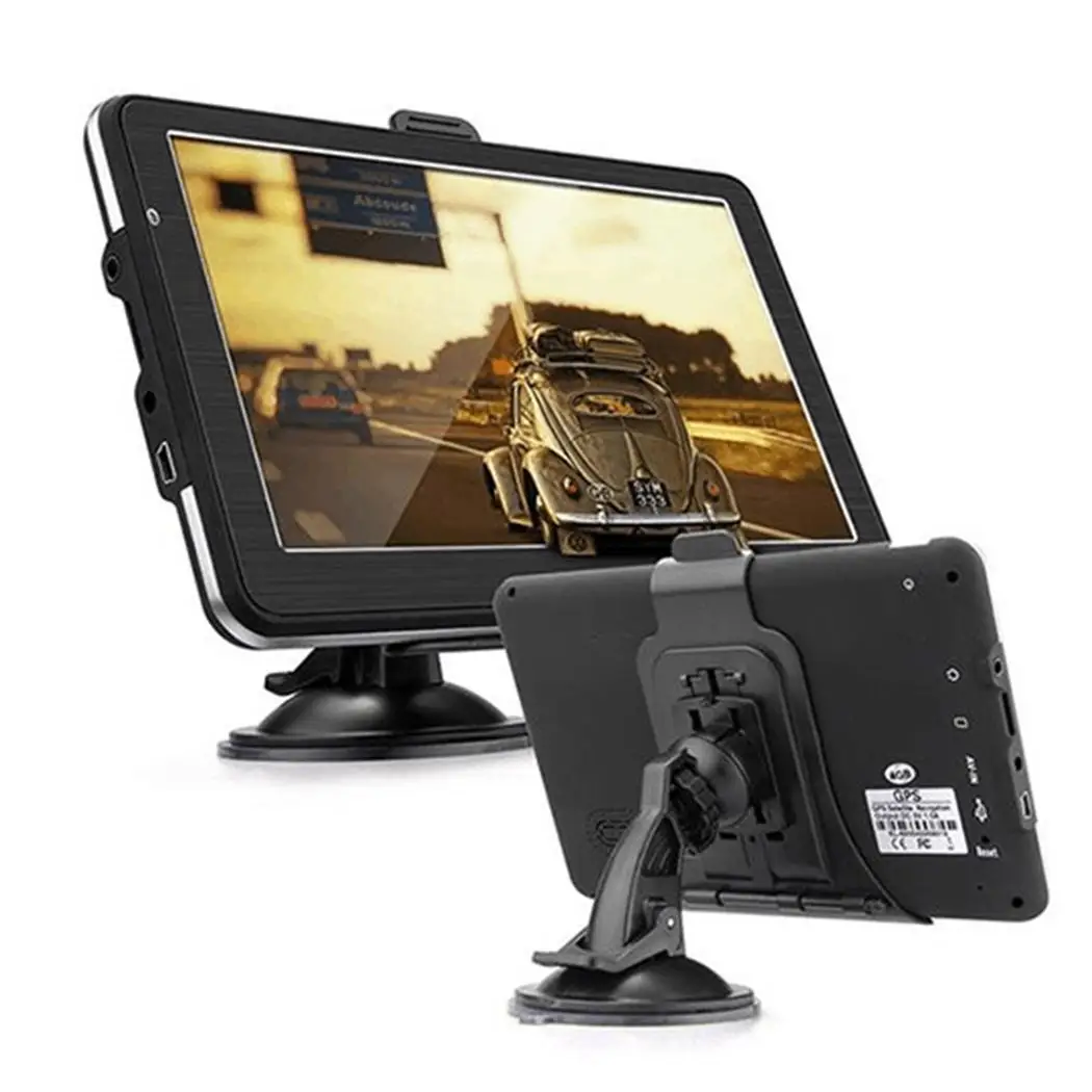 7 дюймовый автомобильный 4 Гб Сенсорный экран gps навигатор мультимедийный 800x480