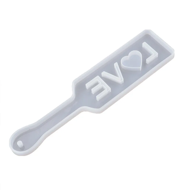 DIY Epoxy Resin Paddles Pat Mirror Silicone Mold English Letter Red Wine Beer Rack Food Tray Molds For Making | Украшения и