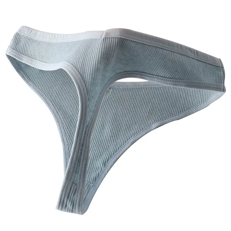 

3PCS/Set Women's Panties G-string Thong Cotton Underwear Sexy Panties Female Underpants 6 Solid Color Pantys Intimates Lingerie