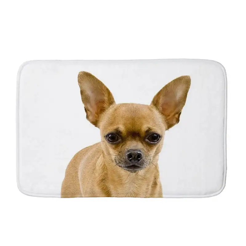 Фланелевый напольный коврик с принтом чихуахуа Нескользящие Коврики для кухни