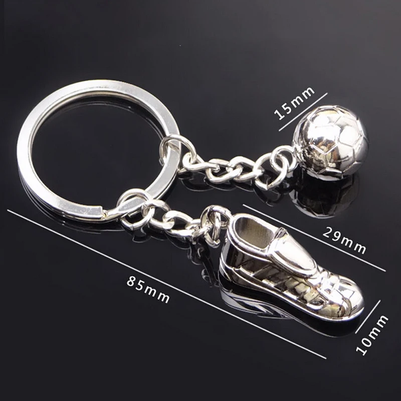 

1 PCS New 3D Cute Metal Ring Key Chain Keyfob Cool Soccer Shoe Lovely Keyrings