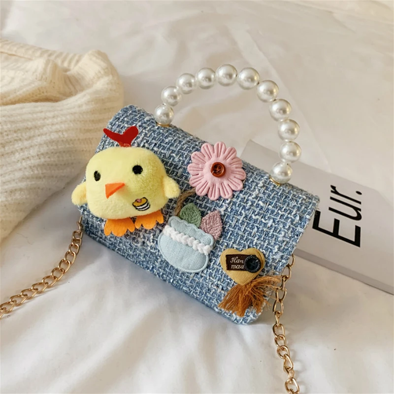 Модные милые детские мини-сумки через плечо шерстяные клетчатые маленькие сумки