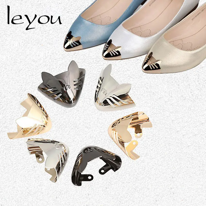 Украшение для женской обуви с острым носком защитная крышка металлические