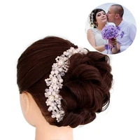 getnoivas crystal pearl handmade headbands bridal tiara crowns hairband headpiece head jewelry women wedding hair accessories sl