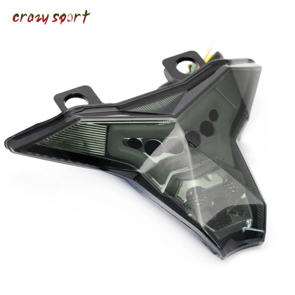 Светодиодный задний стоп сигнал интегрированная лампа мигалка для мотоцикла