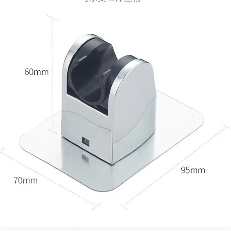 

Useful Adjustable Polished Self-adhesive Handheld Suction up Drill-free Shower Head Holder Showerhead Rack Punch-free Adjustable